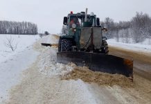В Кадомском округе борются с последствиями снегопада