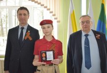 Кадомчанка Екатерина Пашкова удостоена знака «Юнармейская доблесть» III степени