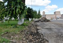 В Кадоме благоустраивают площадь Ленина